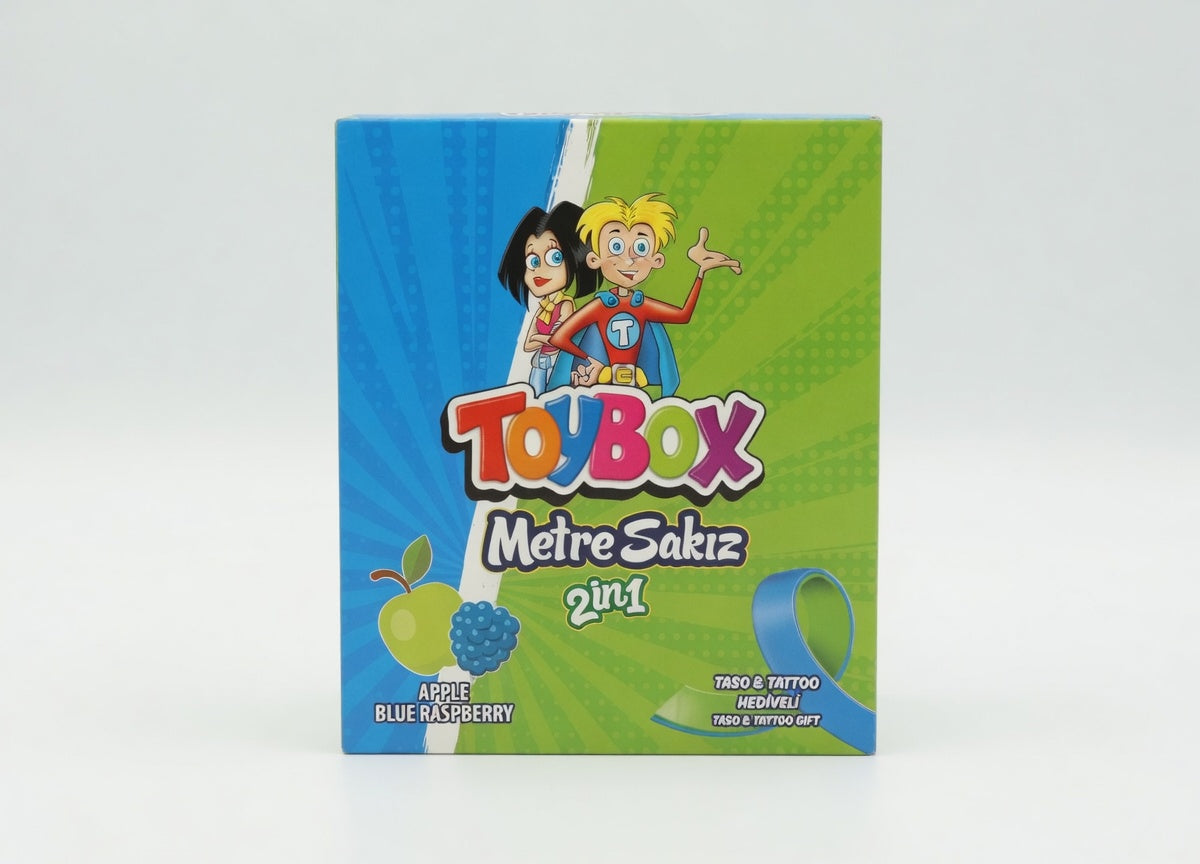 TOYBOX STRIP GUM تفاح وتوت 28 جم/144-12/12