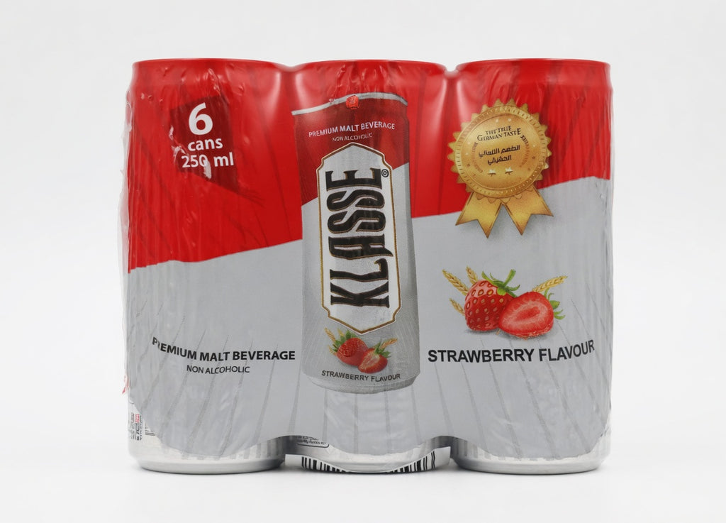 KLASSE CAN MALT DRINK - STRAWBERRY 250/6/4/