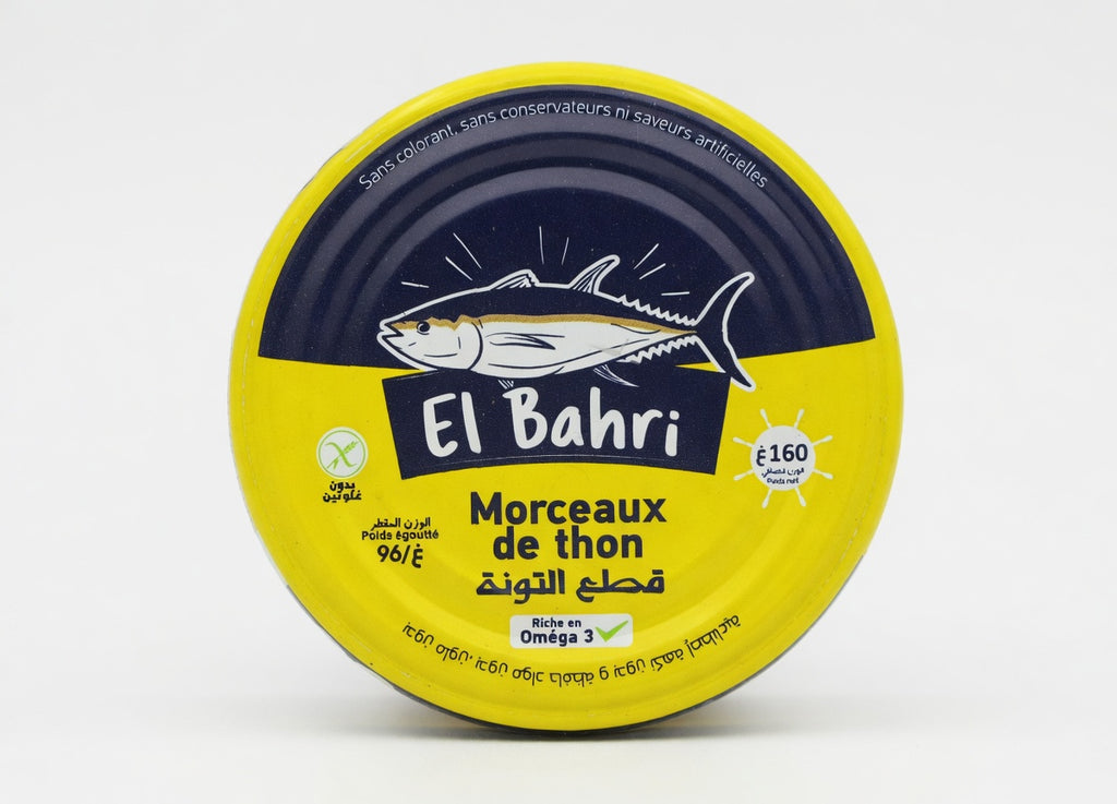 TUNA CHUNCKS EL BAHRI IN OIL SAUCE 160G/18