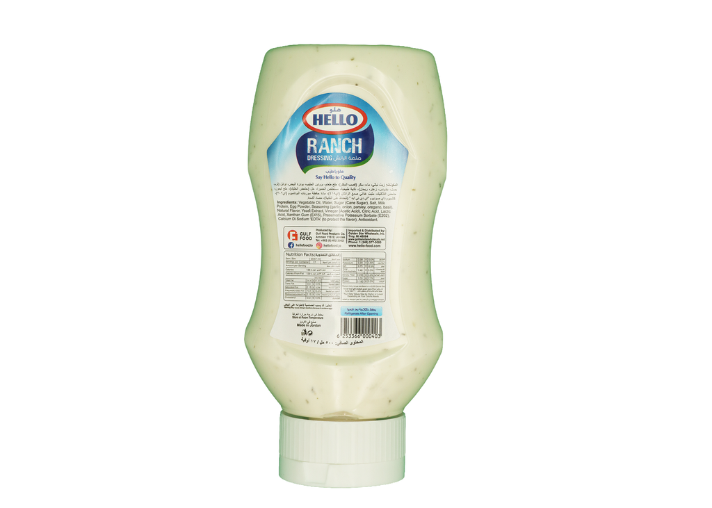 HELLO RANCH DRESSING 500مل/12