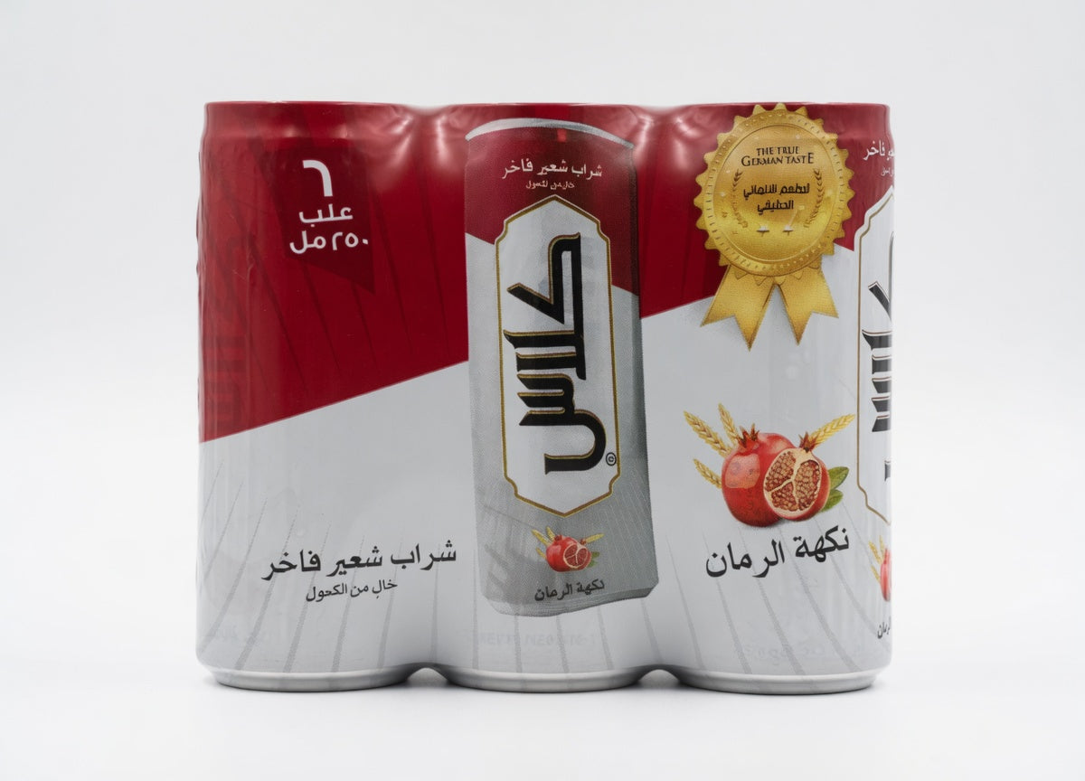 KLASSE مشروب شعير بالرمان معلب 250/6/4/
