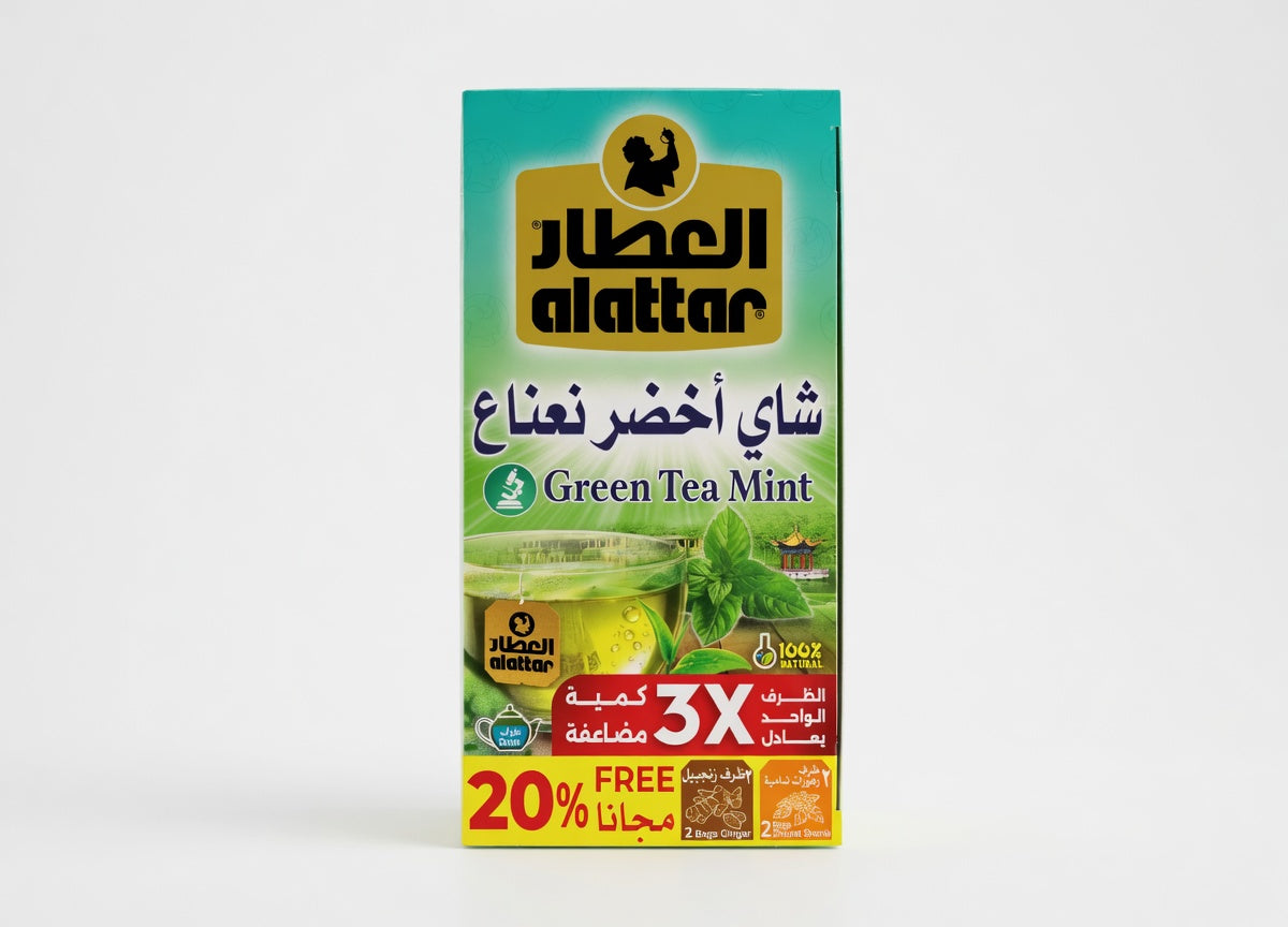 Al-Attar Green Tea & Mint  20 Bags*24