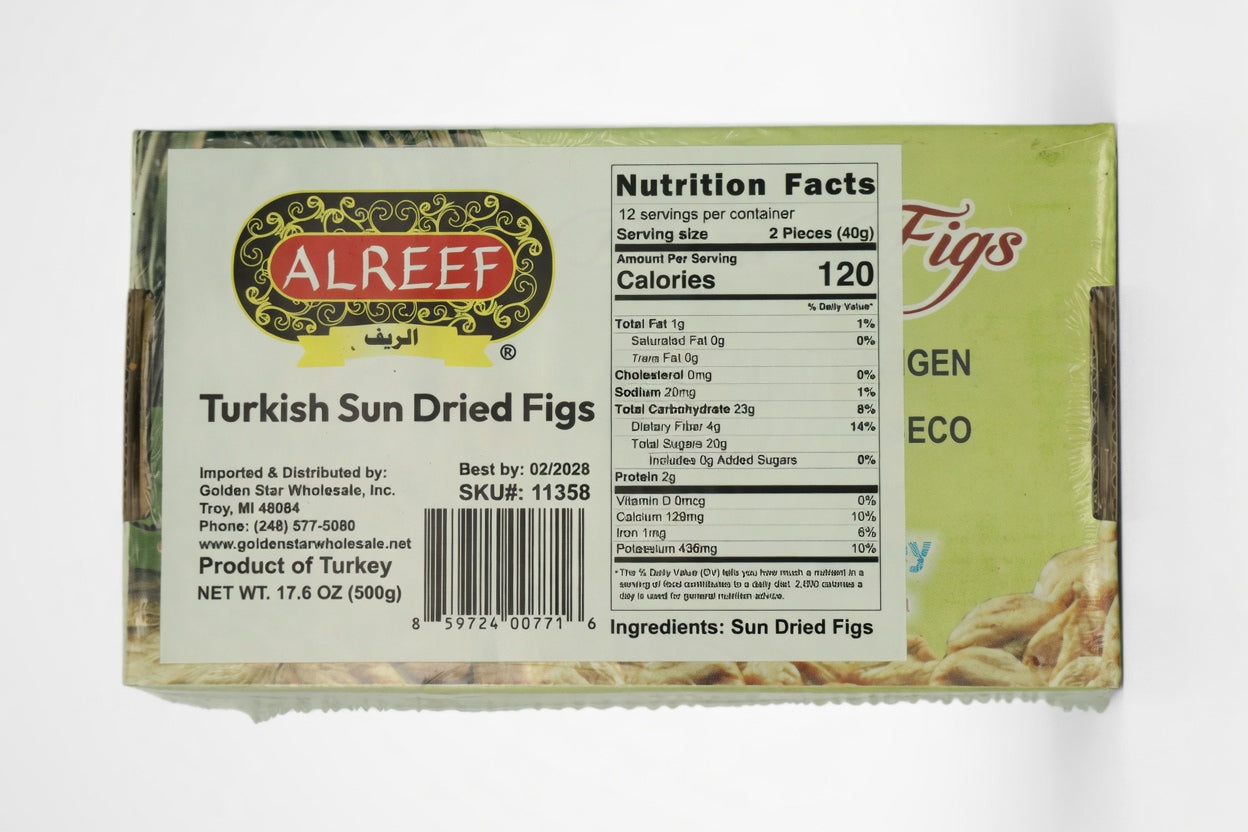 Alreef Dried Figs 12kg 500gr 24/Case